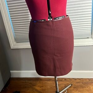 White House Black Market maroon pencil skirt